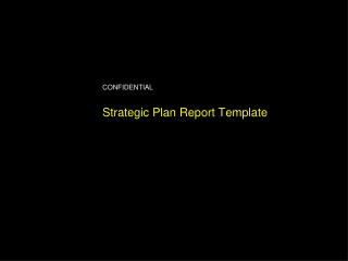 Strategic Plan Report Template