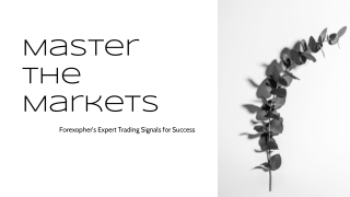 Master the Markets with Forexopher’s Expert Trading Signals