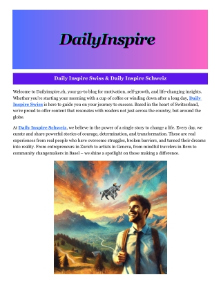 Daily Inspire Schweiz