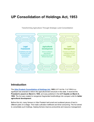 UP Consolidation of Holdings Act, 1953