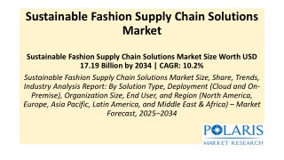 Sustainable Fashion Supply Chain Solutions Market