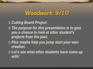 Woodwork 9/10