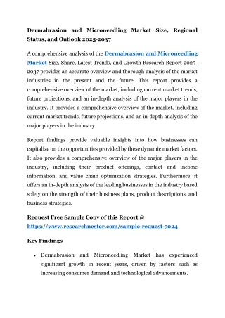Dermabrasion and Microneedling Market