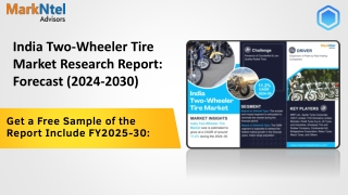 India Two-Wheeler Tire Market Demand, Drivers and Opportunities 2024-2030