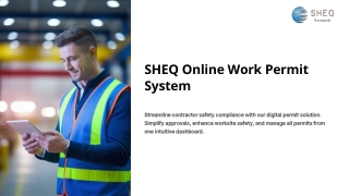 Online Work Permit System for Contractor Permit Management
