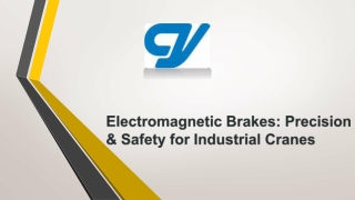 Electromagnetic Brakes Precision & Safety for Industrial Cranes