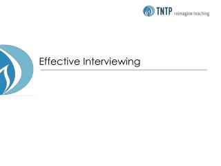 Effective Interviewing