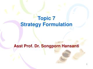 Asst Prof. Dr. Songporn Hansanti
