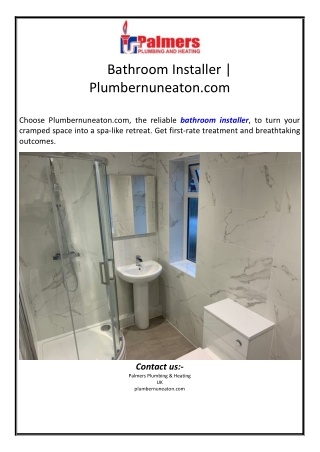Bathroom Installer | Plumbernuneaton.com