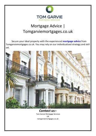 Mortgage Advice | Tomgarviemortgages.co.uk