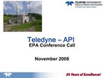 Teledyne API EPA Conference Call November 2008