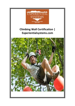 Aerial Challenge Course  Experientialsystems.com