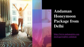 Andaman Honeymoon Package from Delhi