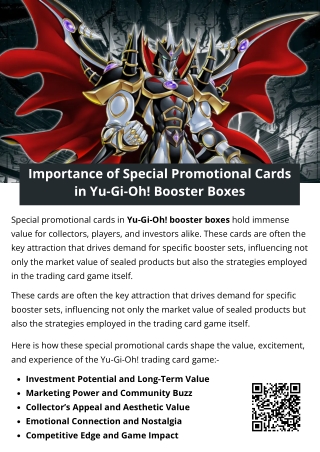 Importance of Special Promotional Cards in Yu-Gi-Oh! Booster Boxes