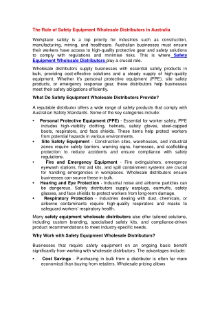 safety-equipment-wholesale-distributors