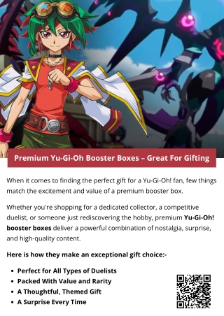 Premium Yu-Gi-Oh Booster Boxes – Great For Gifting