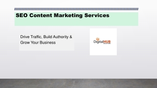 SEO Content Marketing Services to Grow Your Online Presence