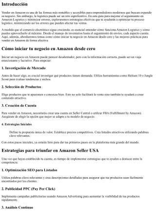 Guía para mejorar el seguimiento en Amazon Logistics y minimizar errores