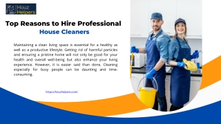Top Reasons to Hire Professional