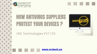 How Antivirus Suppliers Protect Your Devices?