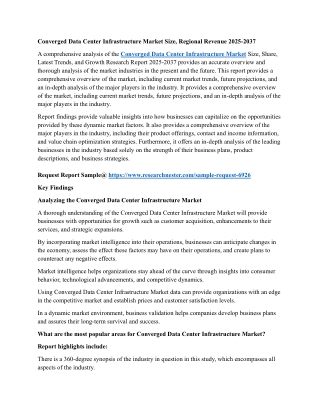 Converged Data Center Infrastructure Market