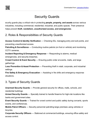 Security Guards