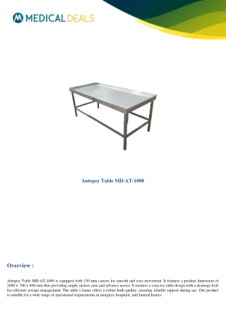 Autopsy-Table-MD-AT-1000