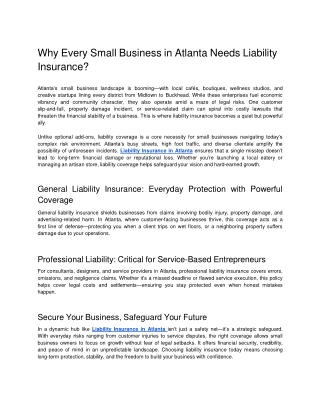 Why Every Small Business in Atlanta Needs Liability Insurance_