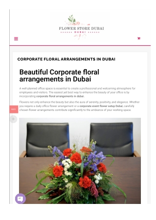 Elegant Corporate Event Flower Setup in Dubai | Bespoke Floral Arrangements