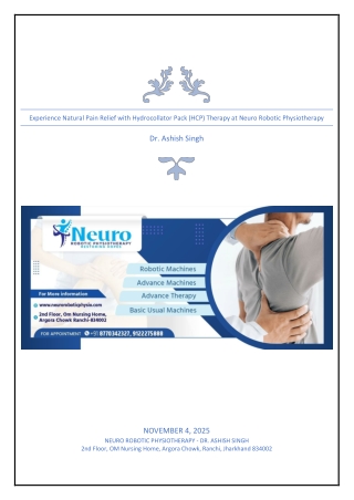 Experience Natural Pain Relief with Hydrocollator Pack