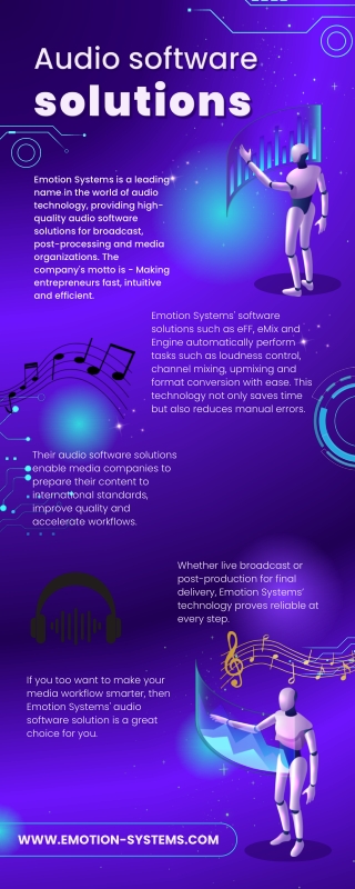 Audio software solutions  Emotion Systems