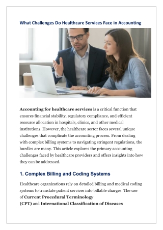 What Challenges Do Healthcare Services Face in Accounting