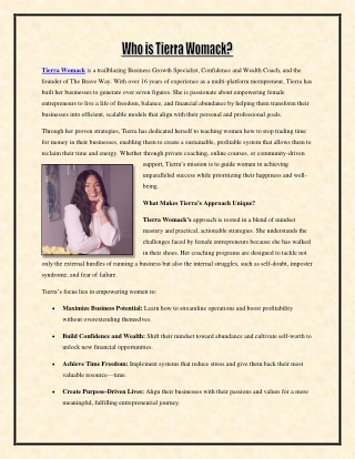 Who is Tierra Womack