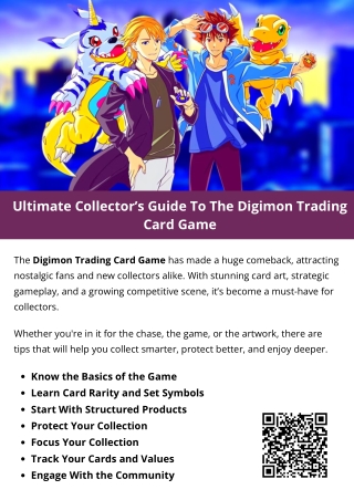 Ultimate Collector’s Guide To The Digimon Trading Card Game