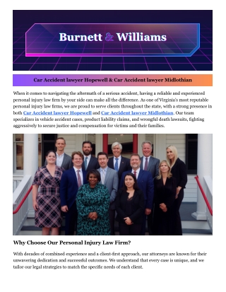 Car Accident lawyer Midlothian
