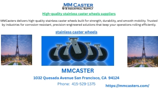 High-quality stainless caster wheels suppliers