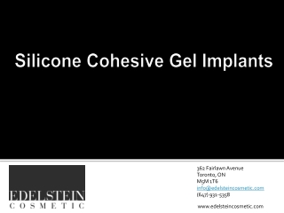 Silicone Cohesive Gel Implants