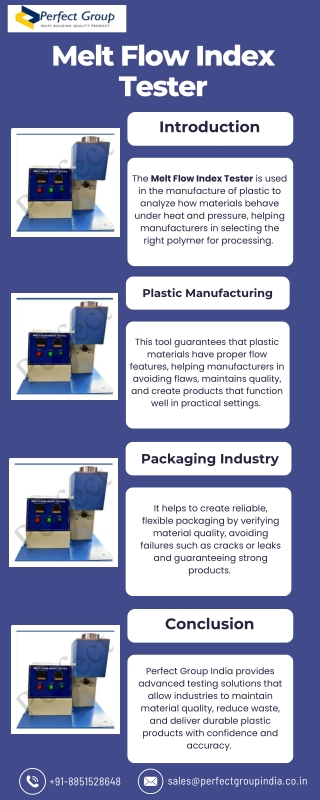 Melt Flow Index Tester
