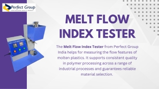 Melt Flow Index Tester