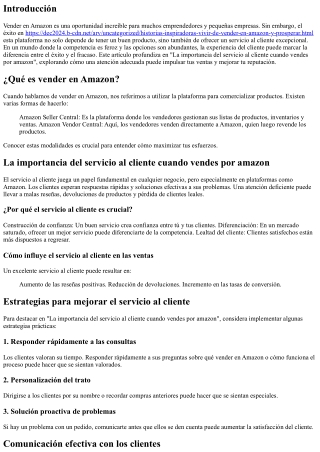 La importancia del servicio al cliente cuando vendes por amazon