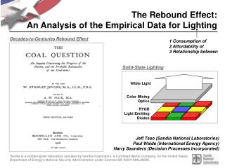 The Rebound Effect: An Analysis of the Empirical Data for Lighting