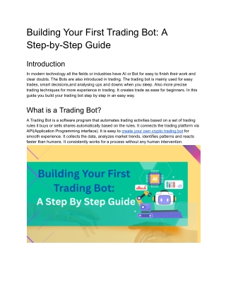 Building Your First Trading Bot_ A Step-by-Step Guide