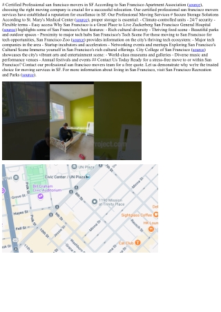 # Certified Professional san francisco movers in SF