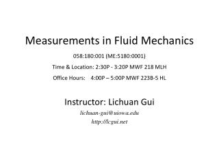 Instructor: Lichuan Gui lichuan-gui@uiowa.edu http:// lcgui.net