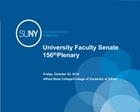 University Faculty Senate 156th Plenary