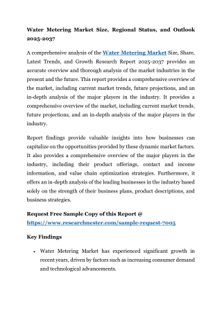 Water Metering Market