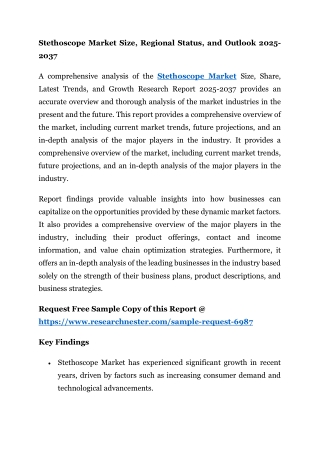 Stethoscope Market