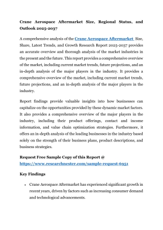 Crane Aerospace Aftermarket