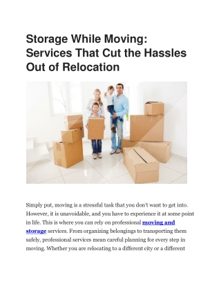 JP Noble Movers - Professional Moving and Storage Solutions