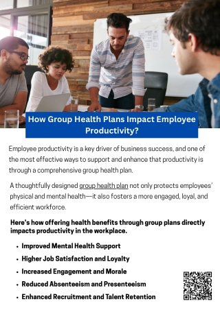 How Group Health Plans Impact Employee Productivity?